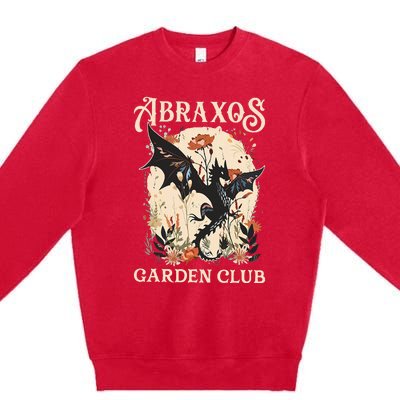 Abraxos Flower Garden Club Flower  Fantasy Book Lover Premium Crewneck Sweatshirt