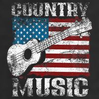 American Flag Guitar Player Funny Country Music Lover 7 Panel Mesh Trucker Snapback Hat