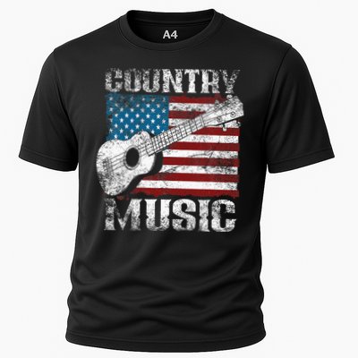 American Flag Guitar Player Funny Country Music Lover Performance Shirt