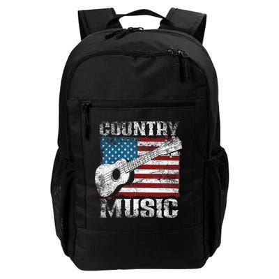 American Flag Guitar Player Funny Country Music Lover Backpack