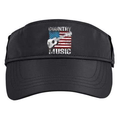 American Flag Guitar Player Funny Country Music Lover Adult Drive Performance Visor