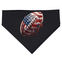 American Football Gifts Usa Flag American Football Us Flag USA-Made Doggie Bandana