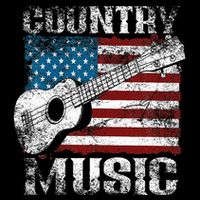American Flag Guitar Player Funny Country Music Lover Tall T-Shirt