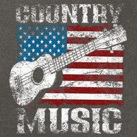 American Flag Guitar Player Funny Country Music Lover Cotton Canvas Backpack