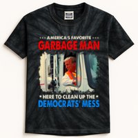 Americas Favorite Garbage Man Here To Clean Up The Democrats Mess Trump 2024 Kids Tie-Dye T-Shirt