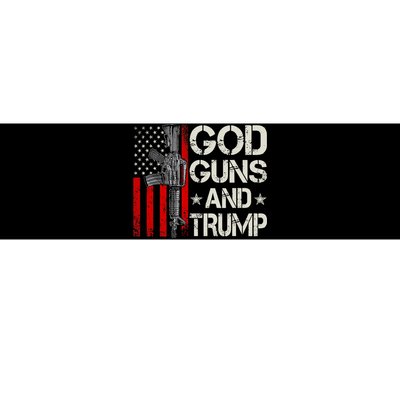 American Flag God Guns & Trump 2nd Amendment Bumper Sticker