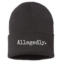 Allegedly Funny Gift Funny Lawyer Cool Gift Funny Lawyer Meaningful Gift Sustainable Knit Beanie