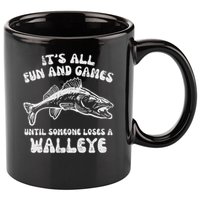All Fun Games Until Loses Walleye  11oz C Handle Ceramic Mug
