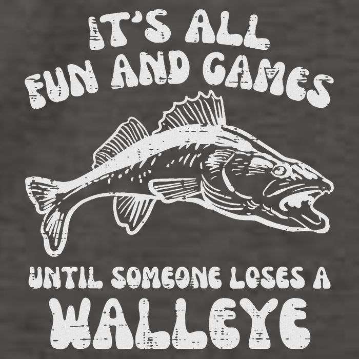 All Fun Games Until Loses Walleye  Vector Backpack