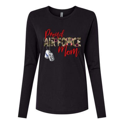 Air Force Gift Air Force Military Mom Proud Air Force Mom Womens Cotton Relaxed Long Sleeve T-Shirt