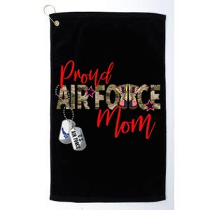 Air Force Gift Air Force Military Mom Proud Air Force Mom Platinum Collection Golf Towel