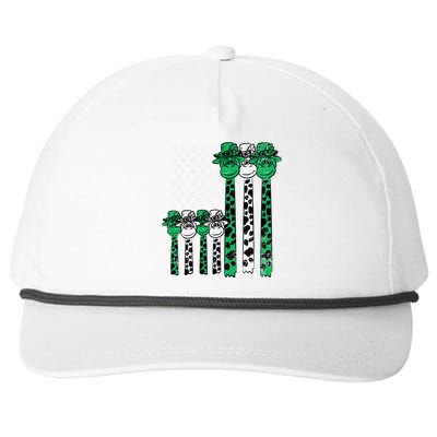 American Flag Giraffe St Patricks Day Funny Animal Shamrock Snapback Five-Panel Rope Hat