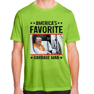 AmericaS Favorite Garbage Man Funny Trump Garbage Truck Adult ChromaSoft Performance T-Shirt