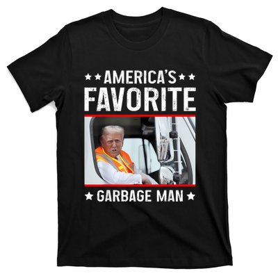 AmericaS Favorite Garbage Man Funny Trump Garbage Truck T-Shirt