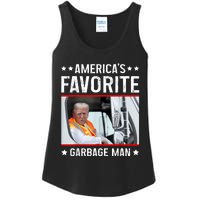 AmericaS Favorite Garbage Man Funny Trump Garbage Truck Ladies Essential Tank