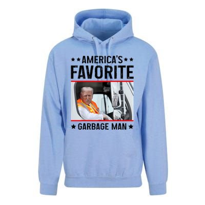 AmericaS Favorite Garbage Man Funny Trump Garbage Truck Unisex Surf Hoodie