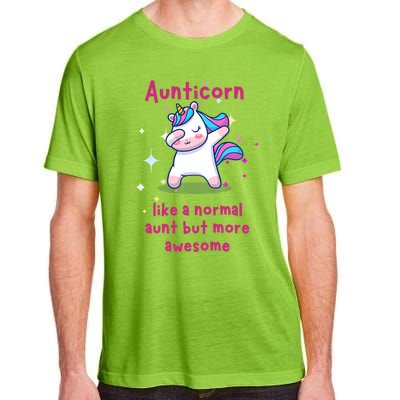 Aunticorn Funny Gift Adult ChromaSoft Performance T-Shirt