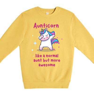 Aunticorn Funny Gift Premium Crewneck Sweatshirt