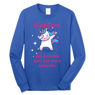 Aunticorn Funny Gift Long Sleeve Shirt