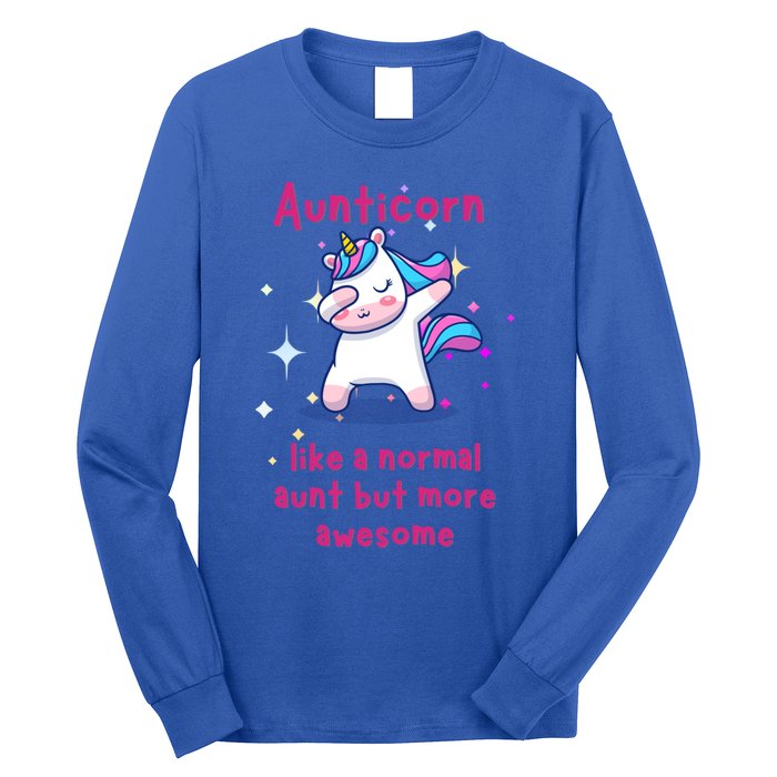 Aunticorn Funny Gift Long Sleeve Shirt