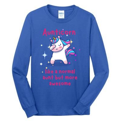 Aunticorn Funny Gift Tall Long Sleeve T-Shirt