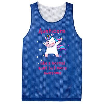 Aunticorn Funny Gift Mesh Reversible Basketball Jersey Tank