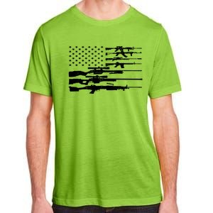 American Flag Gun Patriot Adult ChromaSoft Performance T-Shirt