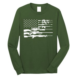 American Flag Gun Patriot Long Sleeve Shirt