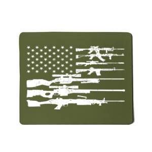 American Flag Gun Patriot Mousepad