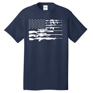 American Flag Gun Patriot Tall T-Shirt