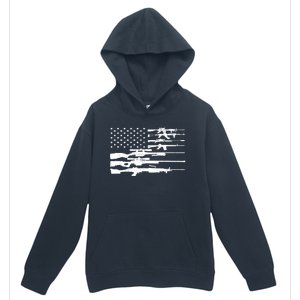 American Flag Gun Patriot Urban Pullover Hoodie