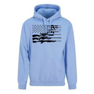 American Flag Gun Patriot Unisex Surf Hoodie