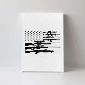 American Flag Gun Patriot Canvas