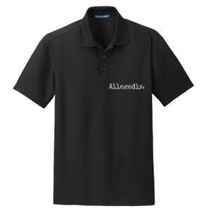 Allegedly Funny Gift Funny Lawyer Cool Gift Funny Lawyer Meaningful Gift Dry Zone Grid Polo