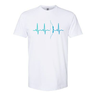 Archery Funny Gift And Archer Heartbeat Cute Gift Softstyle® CVC T-Shirt