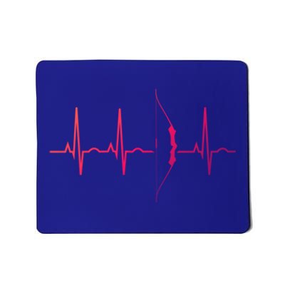 Archery Funny Gift And Archer Heartbeat Cute Gift Mousepad