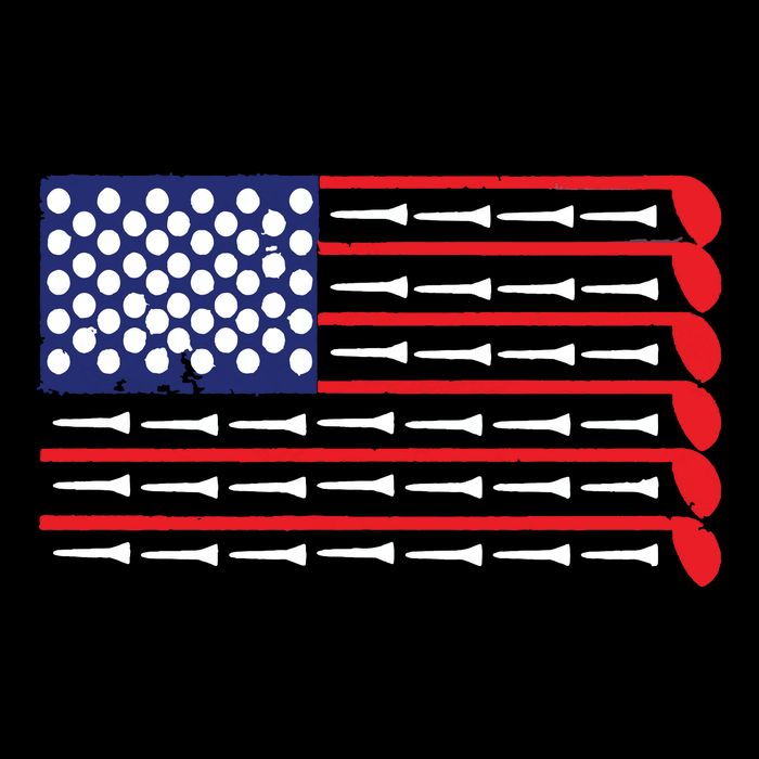 American Flag Golf Bucket Hat