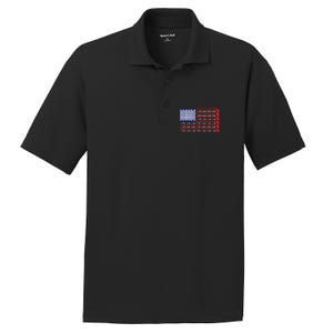 American Flag Golf PosiCharge RacerMesh Polo