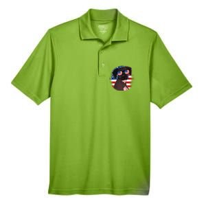 America Funny Gift Men's Origin Performance Pique Polo