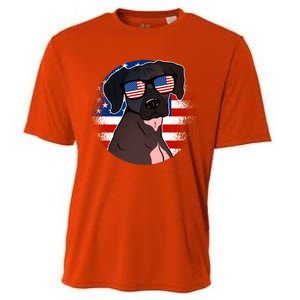 America Funny Gift Cooling Performance Crew T-Shirt