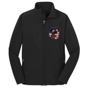 America Funny Gift Core Soft Shell Jacket