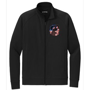 America Funny Gift Stretch Full-Zip Cadet Jacket