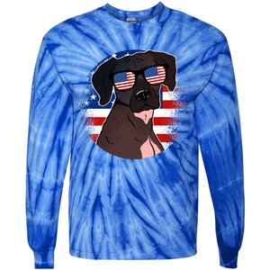 America Funny Gift Tie-Dye Long Sleeve Shirt