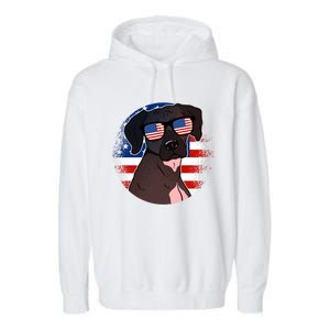 America Funny Gift Garment-Dyed Fleece Hoodie