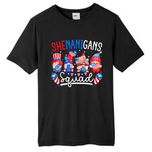 American Flag Gnomes 4th Of July Funny Shenanigans Squad Cute Gift Tall Fusion ChromaSoft Performance T-Shirt