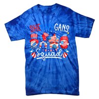 American Flag Gnomes 4th Of July Funny Shenanigans Squad Cute Gift Tie-Dye T-Shirt