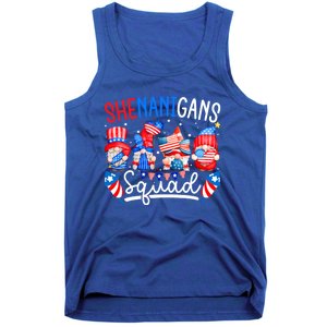 American Flag Gnomes 4th Of July Funny Shenanigans Squad Cute Gift Tank Top