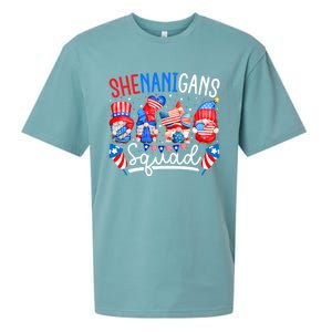 American Flag Gnomes 4th Of July Funny Shenanigans Squad Cute Gift Sueded Cloud Jersey T-Shirt