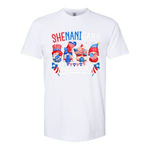 American Flag Gnomes 4th Of July Funny Shenanigans Squad Cute Gift Softstyle CVC T-Shirt