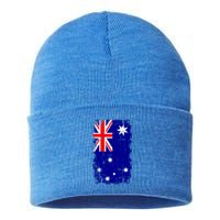 Australia Flag Gift Sustainable Knit Beanie